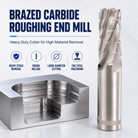 Fraise à dégrossir en carbure brasé pour usinage intensif, coupe grossière pour acier, usinage CNC