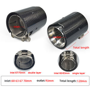 Embouts d'échappement en fibre de carbone ER Performance pour <span class=keywords><strong>BMW</strong></span> M2 F87 M3 F80 M4 F82 F83 <span class=keywords><strong>M135i</strong></span> M235i M140i M240i M440i Tuyau de silencieux d'échappement - Product Image 2