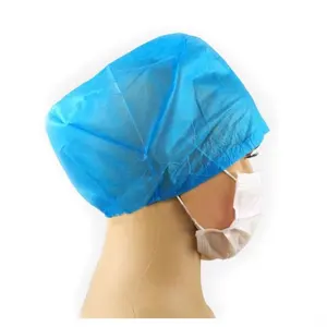 Disposable Surgical Dood PP SMS Non Woven Hood Cap For Doctor Hospital