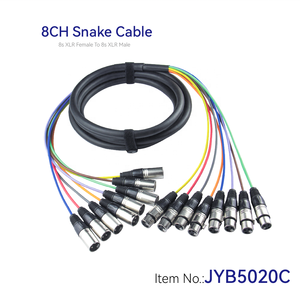 Cable de Audio de 4 y 8 Canales, <span class=keywords><strong>Cables</strong></span> de Conexión de Micrófonos de Color - Product Image 3