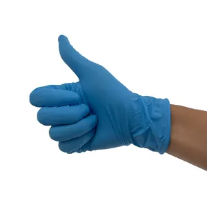 Groothandel Hete Verkoop Hoge Kwaliteit Poedervrije Nitril Handschoenen Blauwe Kleur Zwarte Kleur Paarse Kleur Fabrieksleverancier
