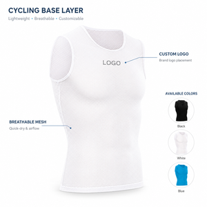Camiseta Interior Deportiva Unisex sin Mangas, Ajustada, Transpirable y Personalizable para Ciclismo - Product Image 2