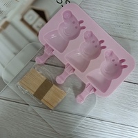 Moule à crème glacée en Silicone de forme personnalisée, outils, fait à la main, avec bâton en bois, bricolage, 1 pièce