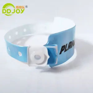 Pulseras de vinilo/plástico con logotipo personalizado, precio barato directo de fábrica