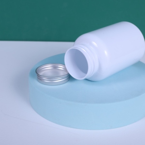 Flacon à pilules en plastique HDPE blanc 100 ml 150 ml 200 ml 250 ml 300 ml avec couvercle à vis - Product Image 4