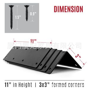 Metal Garden <b>Corner</b> <b>Bracket</b> 8Pc Durable Carbon Steel <b>For</b> Raised Bed Garden Set - Product Image 4