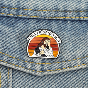 Non ho mai <span class=keywords><strong>detto</strong></span> <span class=keywords><strong>che</strong></span> lo smalto spille divertente fede religiosa di gesus spille distintivo risvolto zaino gioielli spille all'ingrosso - Product Image 1