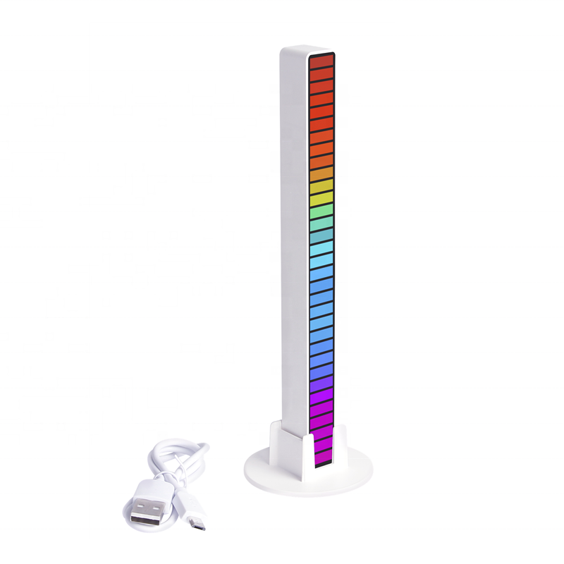 RGB Color USB Voice-Activated Rhythm Recognition Light Car Atmosphere Lamp Desktop Ambient LED Music Light