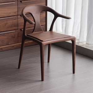 Duckbill <b>Chair</b> Solid Wood North American Black Walnut <b>Dining</b> <b>Chair</b> Stable Home Armchair Study Room Leisure <b>Chair</b> - Product Image 1