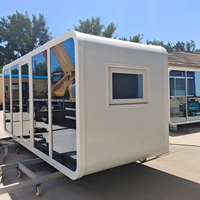Bâtiment Commercial Préfabriqué Modulaire Élégant de 20 et 40 pieds, Modèle Apple Cabin Premium, pour Boulangerie Extérieure