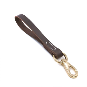 Laisse <span class=keywords><strong>pour</strong></span> <span class=keywords><strong>chien</strong></span> courte en cuir véritable, durable et exquise, cousue à la main, anti-explosion, accessoire <span class=keywords><strong>pour</strong></span> animaux de compagnie - Product Image 4