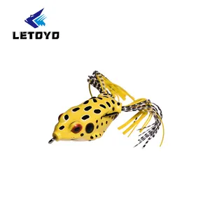 LETOYO Hersteller Großhandel 4cm 5,5 cm Köder Long Throw Thunder Frog Simulation Soft Bait