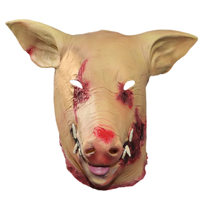 Máscara de Cerdo de Terror, Máscara de Animal de Látex, Disfraz de Halloween, Máscara de Cerdo de <span class=keywords><strong>Saw</strong></span>, Máscara de Cabeza Completa, Accesorio de Animal Malvado de Terror - Product Image 3