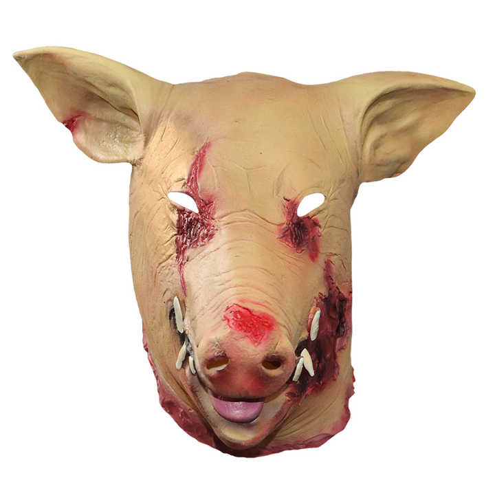Máscara De Cerdo De SAW En Látex - Disfraz De Horror Para Halloween Y Cosplay | Tamaño Único, Realista Y Con Ventilación