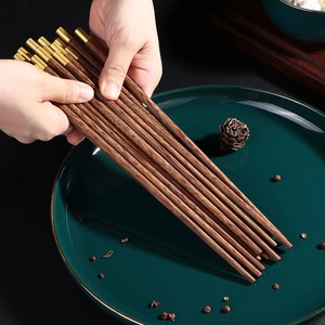 Juego de Palillos Reutilizables de Madera, Hechos a Mano, Naturales y Saludables, de Madera de Hierro, para Cocina, <span class=keywords><strong>Restaurante</strong></span>, Fideos, Comida Asiática - Product Image 2