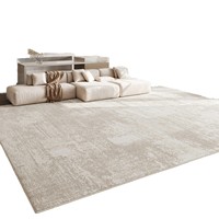 Nouveau tapis de salon haut de gamme en polyester tissé à la machine, résistant aux taches, facile à nettoyer, sans lavage nécessaire, style luxe léger