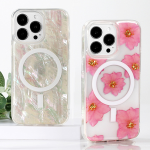 เคสโทรศัพท์ Seashell อีพ็อกซี่,เคสใสสำหรับชาร์จโทรศัพท์มือถือ <span class=keywords><strong>Magsafe</strong></span> สำหรับ <span class=keywords><strong>Iphone</strong></span> 11 <span class=keywords><strong>12</strong></span> 13 Pro Max - Product Image 4