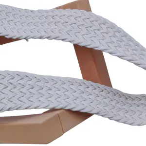 2024 New Design Wax Rope Woven Cotton Belt Handmade Materials Bags Belts Shoe Accessories Cotton Webbing