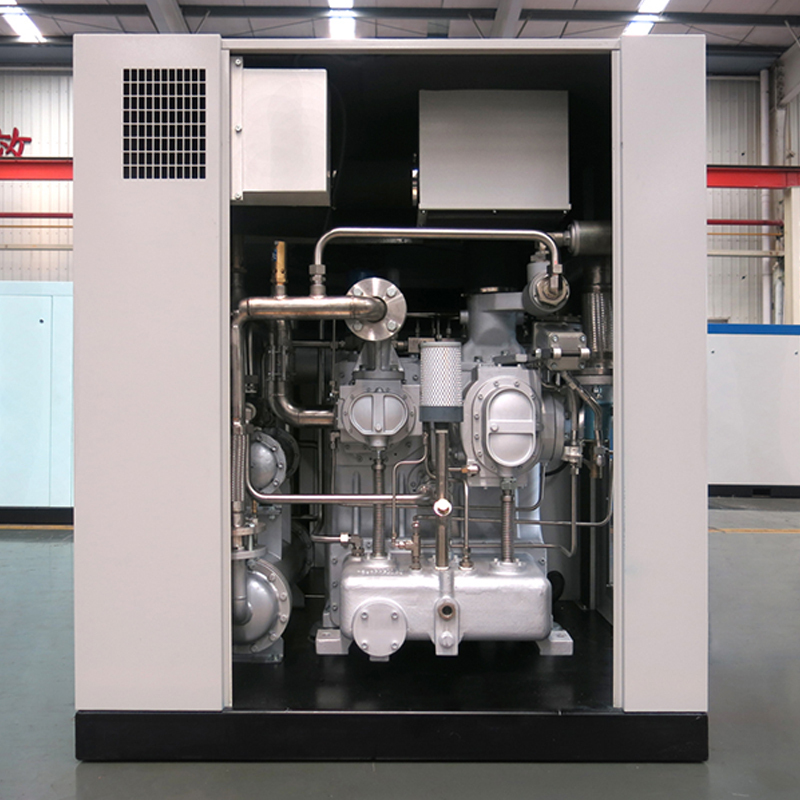 machine populaire de compresseur d'air à vis de double stage du type sec exempte d'huile 7 8 10 bar