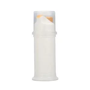 Белая пластиковая безвоздушная бутылка для зубной пасты, 60 мл, 100 мл
