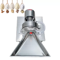 Zhixuan Moulin à grains commercial pour céréales et poudre fine d'herbes, 50 kg, 220v/380v, SUS304, 3000W, refroidissement par eau, pour l'alimentation