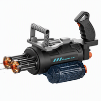 Pistolet à eau électrique portable avec commande vocale, double buse rotative, tir automatique en rafale, jouet d'été pour combats aquatiques en extérieur