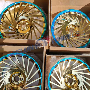 Nuevas llantas forjadas de diseño cóncavo de 20, 22, 24 y 26 pulgadas, acabado cromado, llantas cóncavas cromadas. - Product Image 3