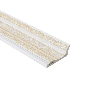 India Style Interior Decoration WPS PVC 3D PS Crown Moulding for Ceiling Decoration