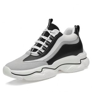 New Men's Casual Stylish Fashion Trend Breathable Slip-on Basketball-style Sports s Anti-slip Thick Sole <b>Stretch</b> <b>Fabric</b> - Product Image 1