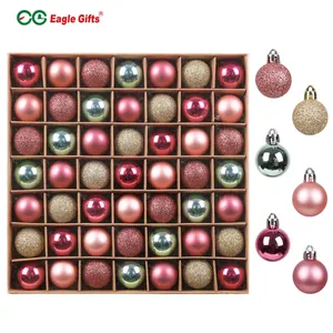 Eaglegifts 30 مللي متر 40 مللي متر مصغرة قوس قزح Colourful شجرة تزيين لوازم عيد الميلاد كرة زينة