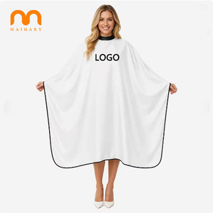 Mantella da Barbiere Impermeabile con Logo Personalizzato, Antistatica e Traspirante per Salone di Parrucchiere - Product Image 4