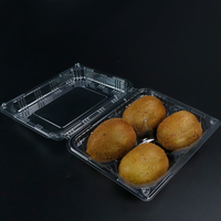 Boîte d'emballage pour kiwi en plastique transparent PET à 4, 6 ou 8 trous, emballage en blister pour kiwi, conteneur en plastique transparent pour fruits frais