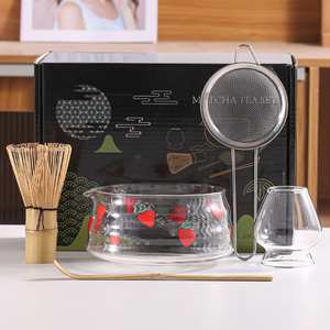 Set de Matcha Portátil y Minimalista con Batidor de Bambú - Utensilios Ecológicos para Bebidas - Product Image 3