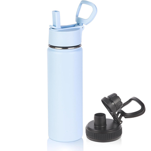 Newest Design Bpa Free Sports Bottle Stainless Steel Insulated 32oz Water Bottle with Anti Dust Straw Lid - Product Image 1