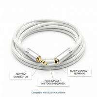 Câble de détection de fuite d'eau tressé blanc avec capteur ABS IP pour refroidissement liquide, à réponse rapide pour centre de données - Vente chaude