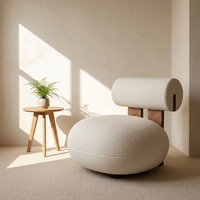 Fauteuil individuel rembourré en tissu moderne, personnalisable OEM/ODM, avec fonction rafraîchissante, pour usage domestique et commercial, mobilier d'intérieur