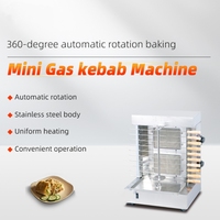Machine à kebab/shawarma mini en acier inoxydable de qualité alimentaire, avec gril rotatif et certification CE