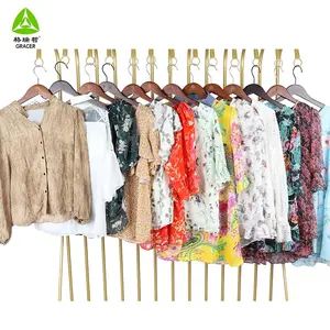 الحرير بلوزة السيدات الملابس المستعملة من كوريا بالة قسط الملابس المستعملة الحاويات