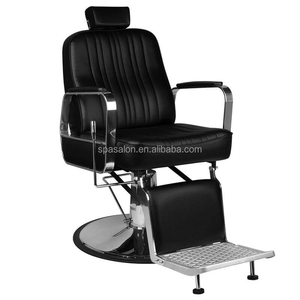 Sillón de Barbería Profesional con Base Dorada, Altura Ajustable y Tapizado en Cuero Sintético de Luxmars - Product Image 6