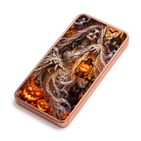 Barre de cuivre fin .999 de 1 oz, thème Halloween, barre métallique colorée, souvenir fantôme, vampire, momie, loup-garou, citrouille