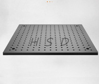 Plateforme optique de haute précision en aluminium rectangulaire, type nid d'abeille, avec plateau inférieur