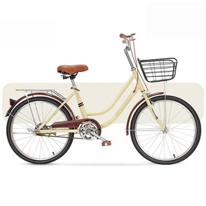 <span class=keywords><strong>Bicicletta</strong></span> <span class=keywords><strong>da</strong></span> <span class=keywords><strong>donna</strong></span> per adulti, 24 pollici, telaio rigido in acciaio ad alto tenore di carbonio, freni a V doppi, leggera, stile retrò, per pendolari universitari, a velocità singola - Product Image 4