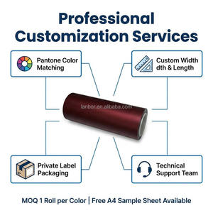 Vinilo Cromado Mate Rojo Romaee, Cambia de Color, Antiarañazos, Ecológico, Protección UV del 95%, Rollo de 8MIL para Envoltura de Carrocería - Product Image 2