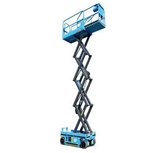 Tự Hành điện diesel Scissor Lift thủy lực Scissor Lift 1212 với 14m Chiều cao làm việc