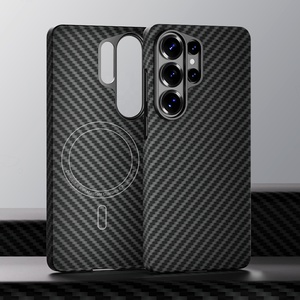 Coque de téléphone ultra-fine antichoc en fibre d'aramide V-K01 pour Samsung S26 S25 S24 Ultra Plus et Xiaomi 15 Ultra - Product Image 1