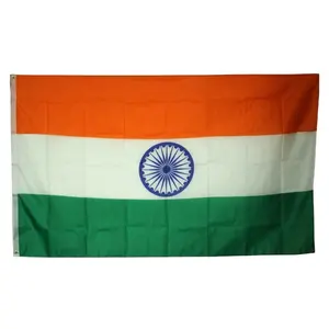 Stock flag durable Polyester 3x5ft Indian Flag India For National Day