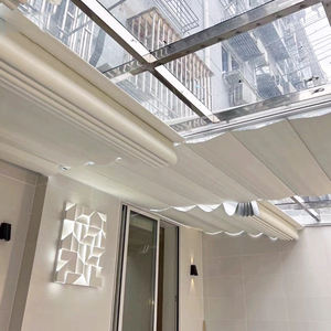 Produttore elettrico pieghevole tenda del soffitto con sistema di pista <span class=keywords><strong>tessuto</strong></span> impermeabile per parasole esterno - Product Image 2