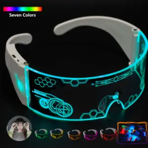 Custom led technology luminous glasses design luminous light up LED acrylic led glasses party