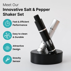 New Design Hot Selling Stainless Steel Mini One Handed Thumb Press Salt and Pepper Dry Spice <b>Mill</b>/Grinder Se Pepper Grinder - Product Image 4