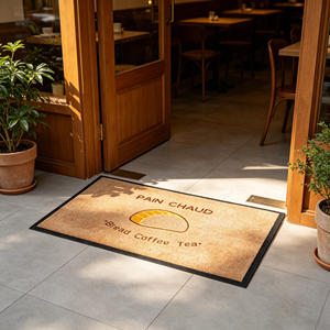 Tapis d'entrée <span class=keywords><strong>intérieur</strong></span> avec logo de marque, facile à nettoyer, antidérapant, anti-poussière, pour hôtel, villa, hall, <span class=keywords><strong>intérieur</strong></span> de maison - Product Image 1